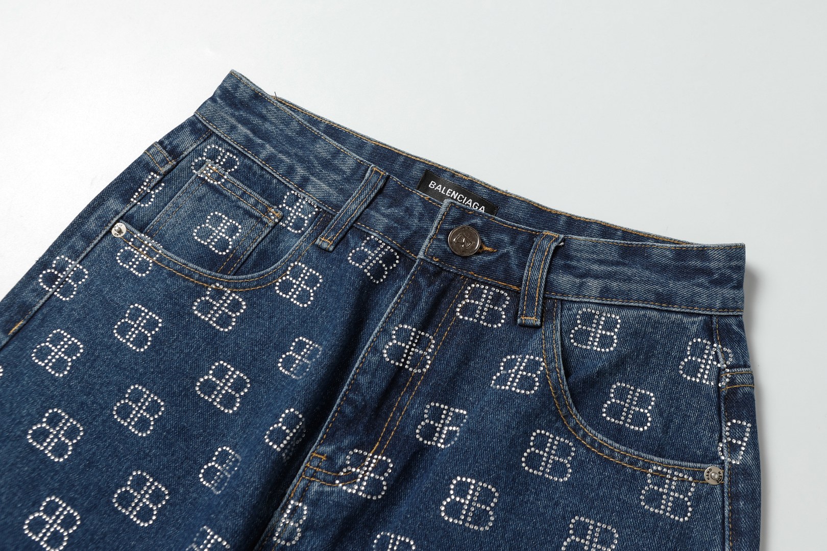 Starry diamond-set jeans Starry diamond-set jeans