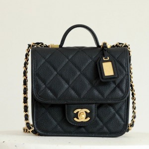 0528 School Memory Top Handle Flap Bag
