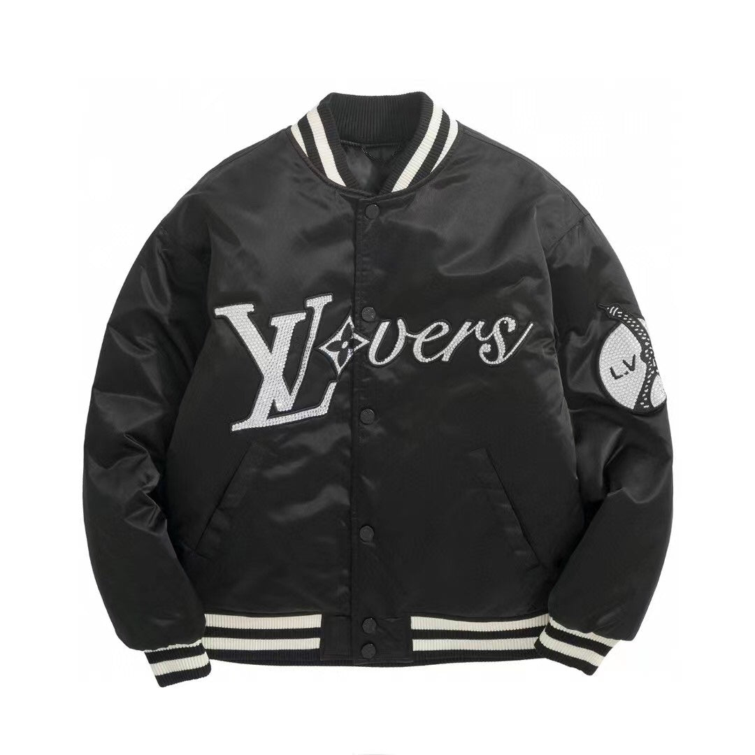1014 Detail bead padded baseball jacket 1014 Detail bead padded baseball jacket