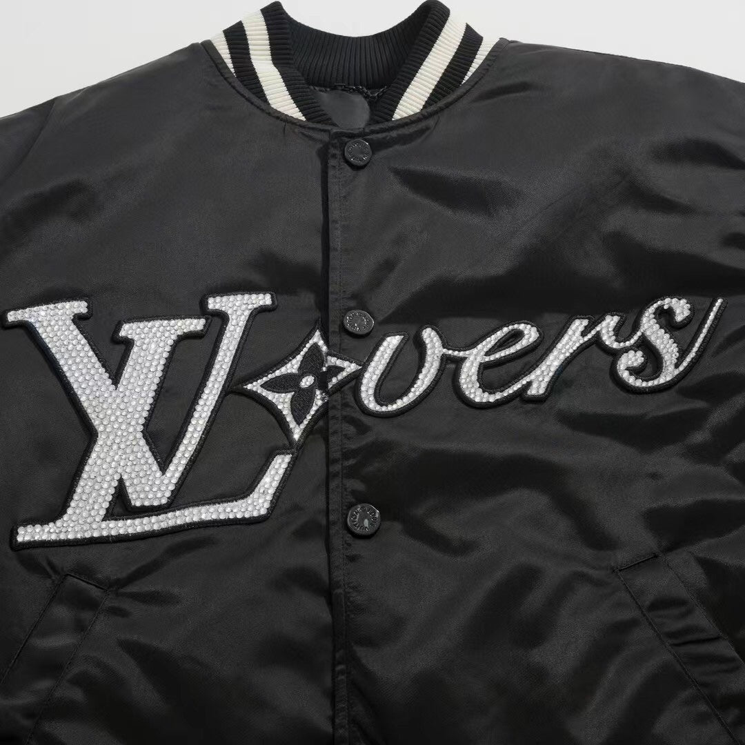 1014 Detail bead padded baseball jacket 1014 Detail bead padded baseball jacket