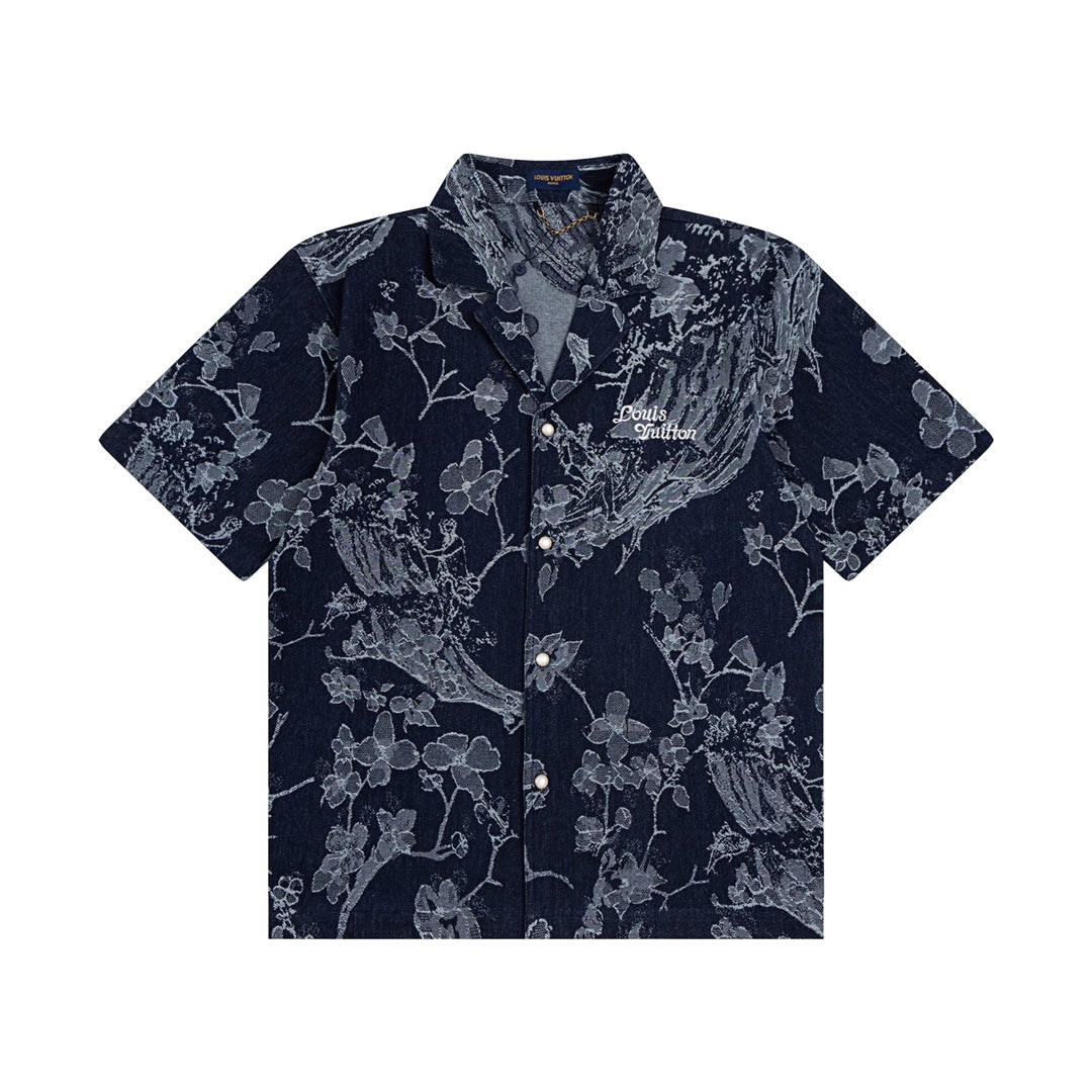 0617 New denim short-sleeved shirt 0617 New denim short-sleeved shirt