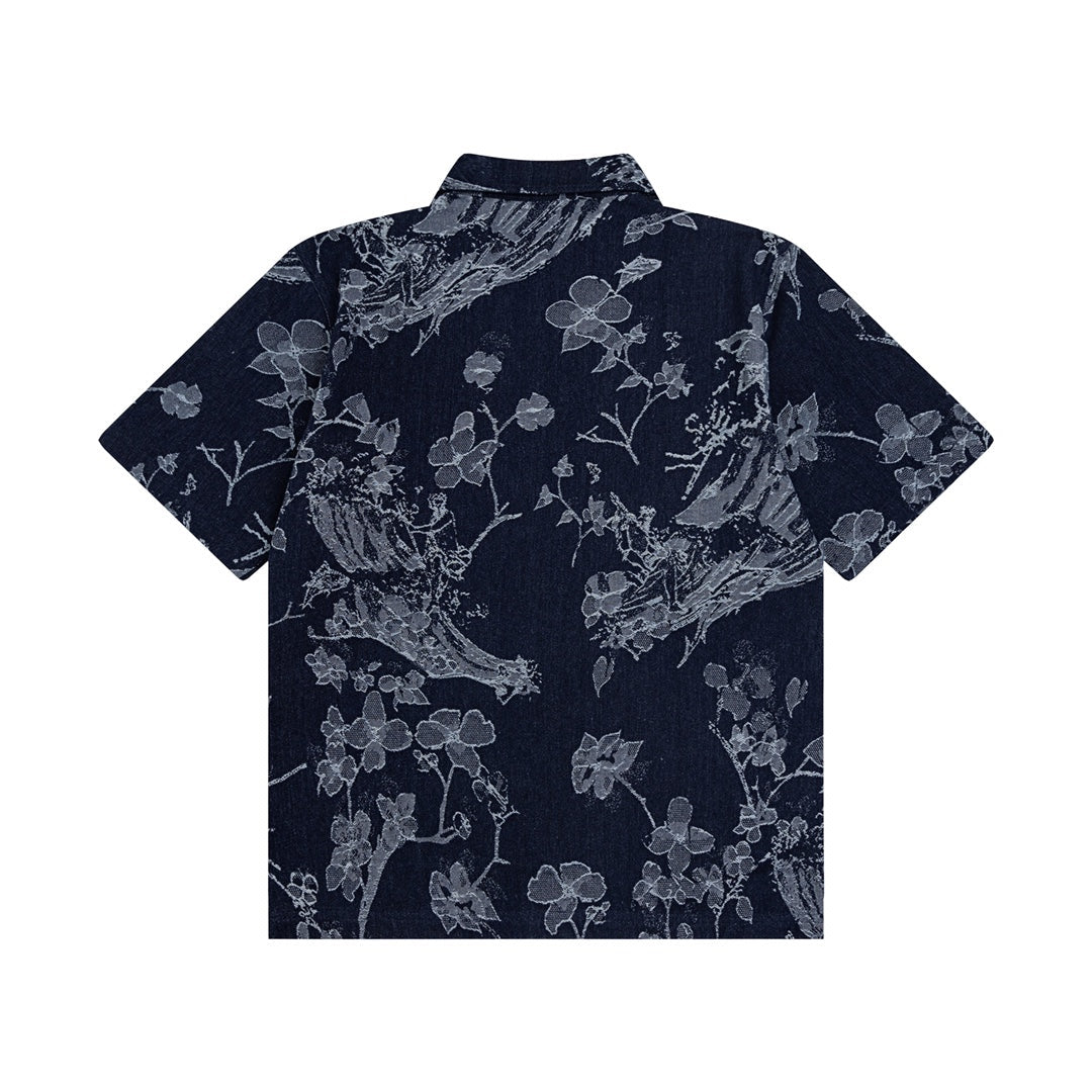 0617 New denim short-sleeved shirt 0617 New denim short-sleeved shirt