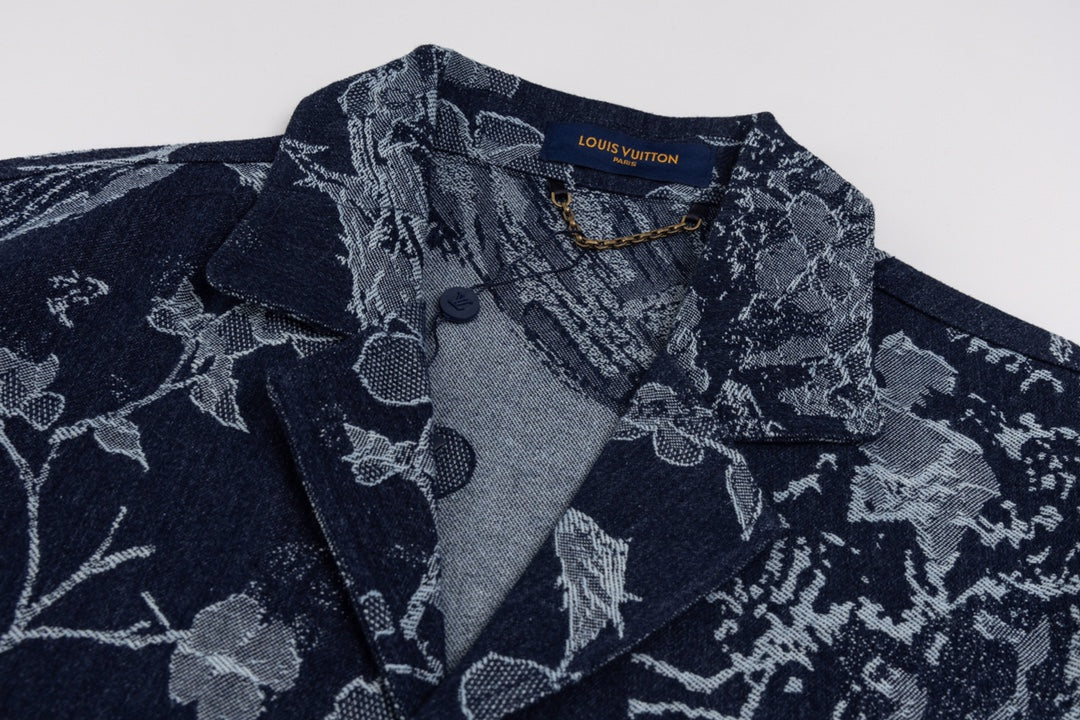 0617 New denim short-sleeved shirt 0617 New denim short-sleeved shirt