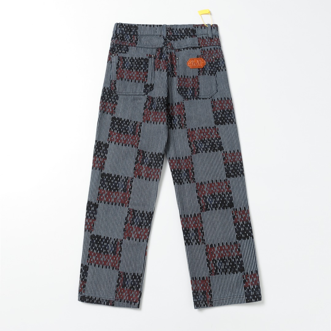 Checked jacquard jeans Checked jacquard jeans