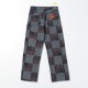 Checked jacquard jeans Checked jacquard jeans