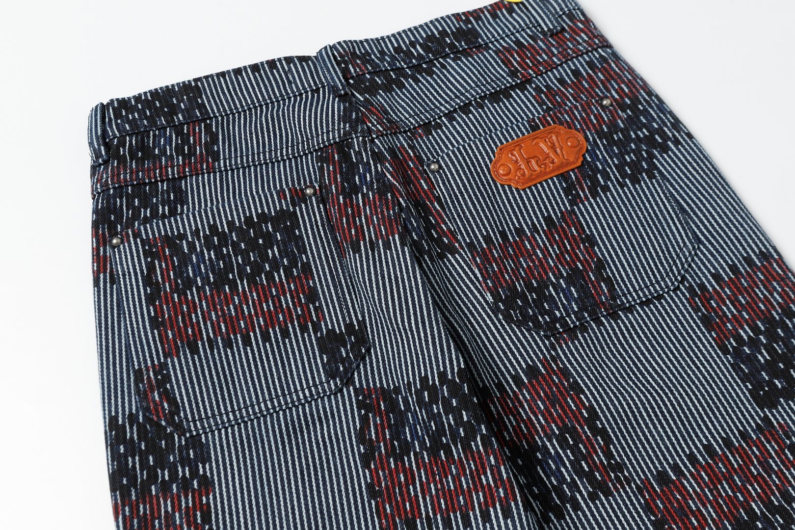 Checked jacquard jeans Checked jacquard jeans