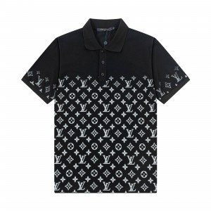 New gradient print polo shirt