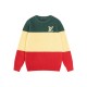 New traffic light color-matching knit sweater New traffic light color-matching knit sweater