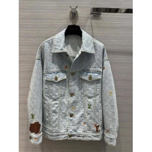 0528 Denim jacket with logo