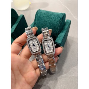 0528 Diamond Square Dial Watch