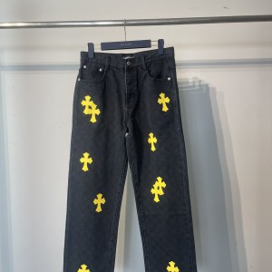 New printed wash jeans
