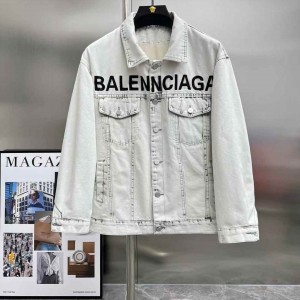Heavy process limited edition runway fleece denim jacket