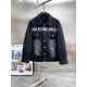Heavy process limited edition runway fleece denim jacket Heavy process limited edition runway fleece denim jacket