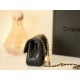 0528 Mini Rectangular Pearl Crush Quilted Black Lambskin Gold Hardware 0528 Mini Rectangular Pearl Crush Quilted Black Lambskin Gold Hardware