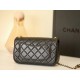 0528 Mini Rectangular Pearl Crush Quilted Black Lambskin Gold Hardware 0528 Mini Rectangular Pearl Crush Quilted Black Lambskin Gold Hardware