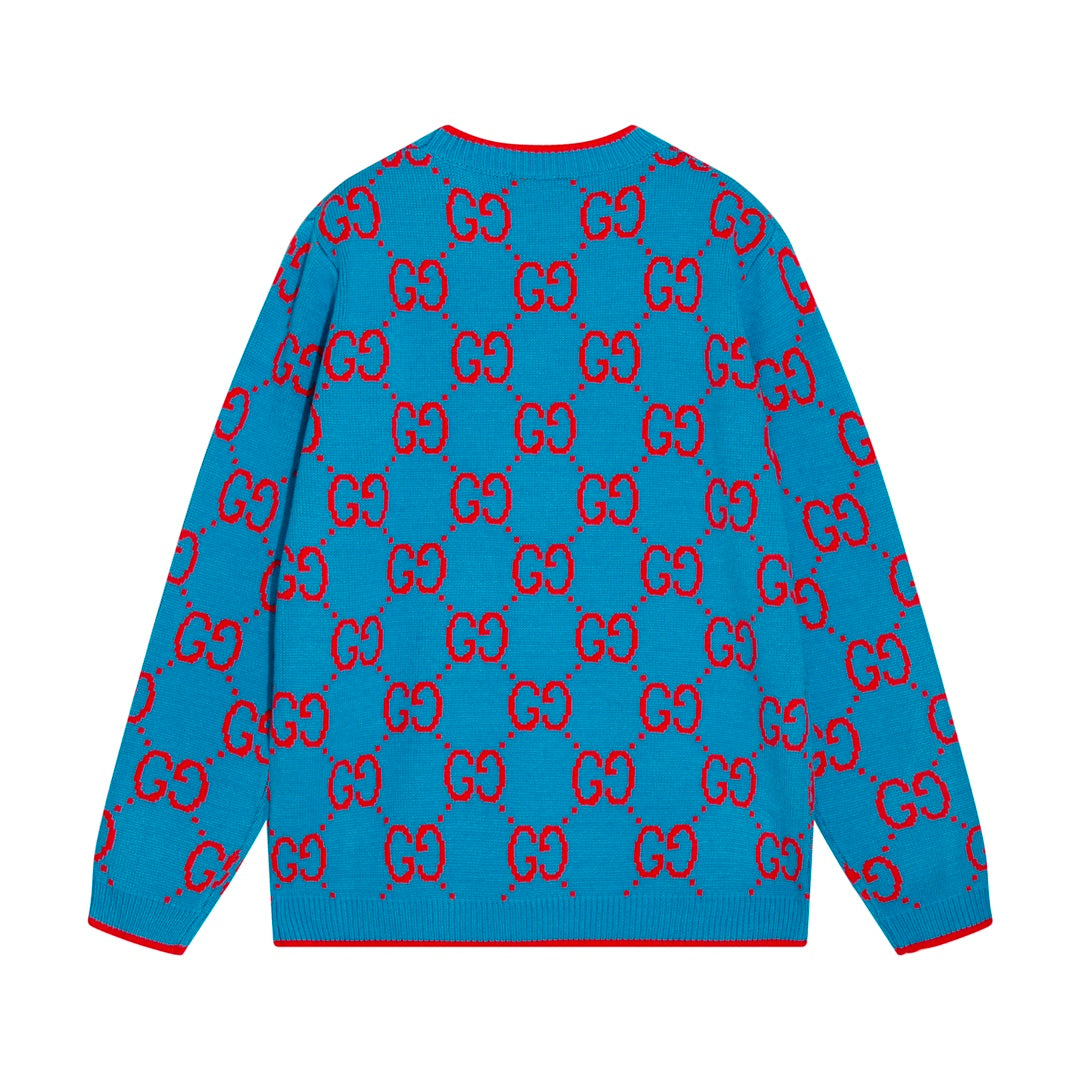0909 New alphabet jacquard crew-neck sweater 0909 New alphabet jacquard crew-neck sweater