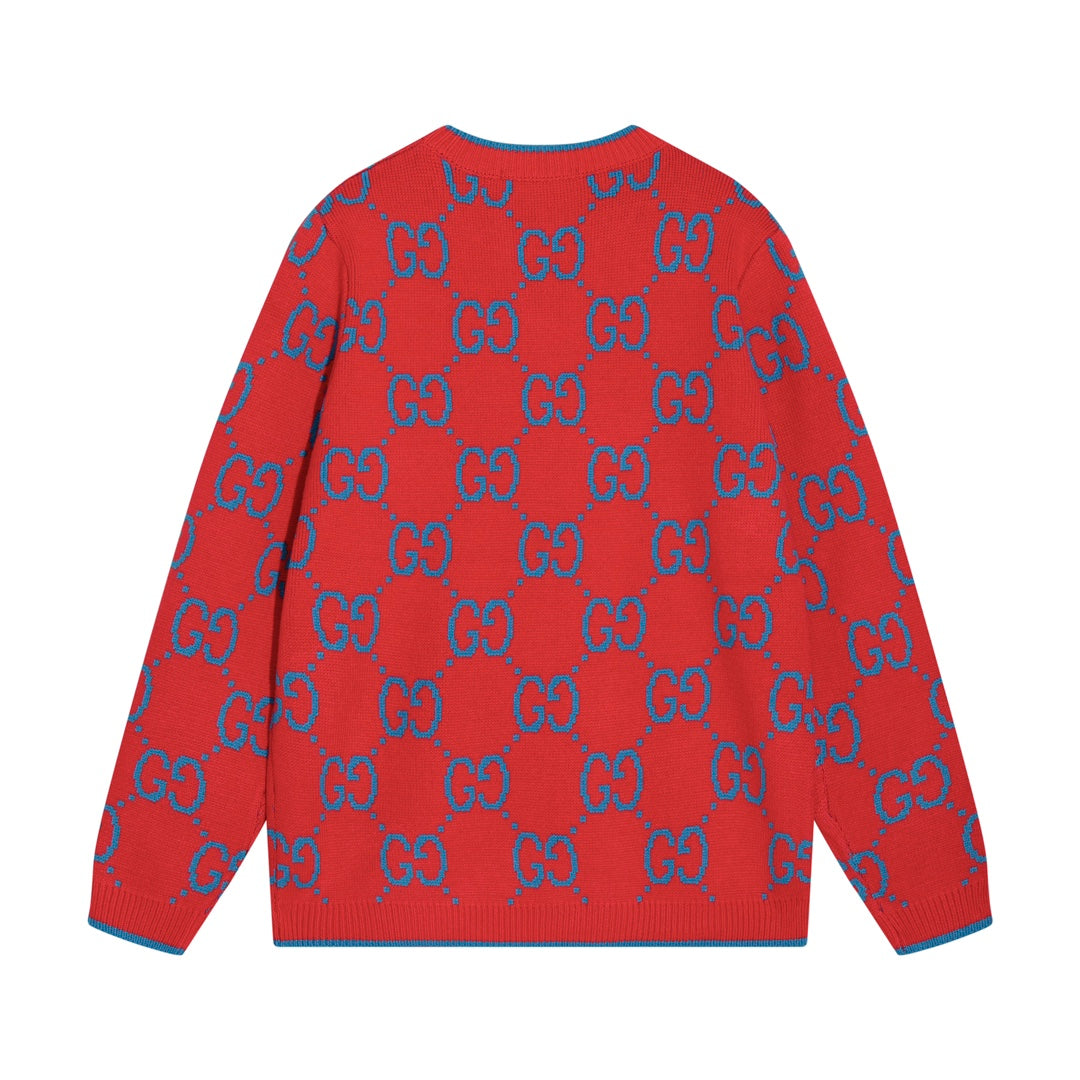 0909 New alphabet jacquard crew-neck sweater 0909 New alphabet jacquard crew-neck sweater