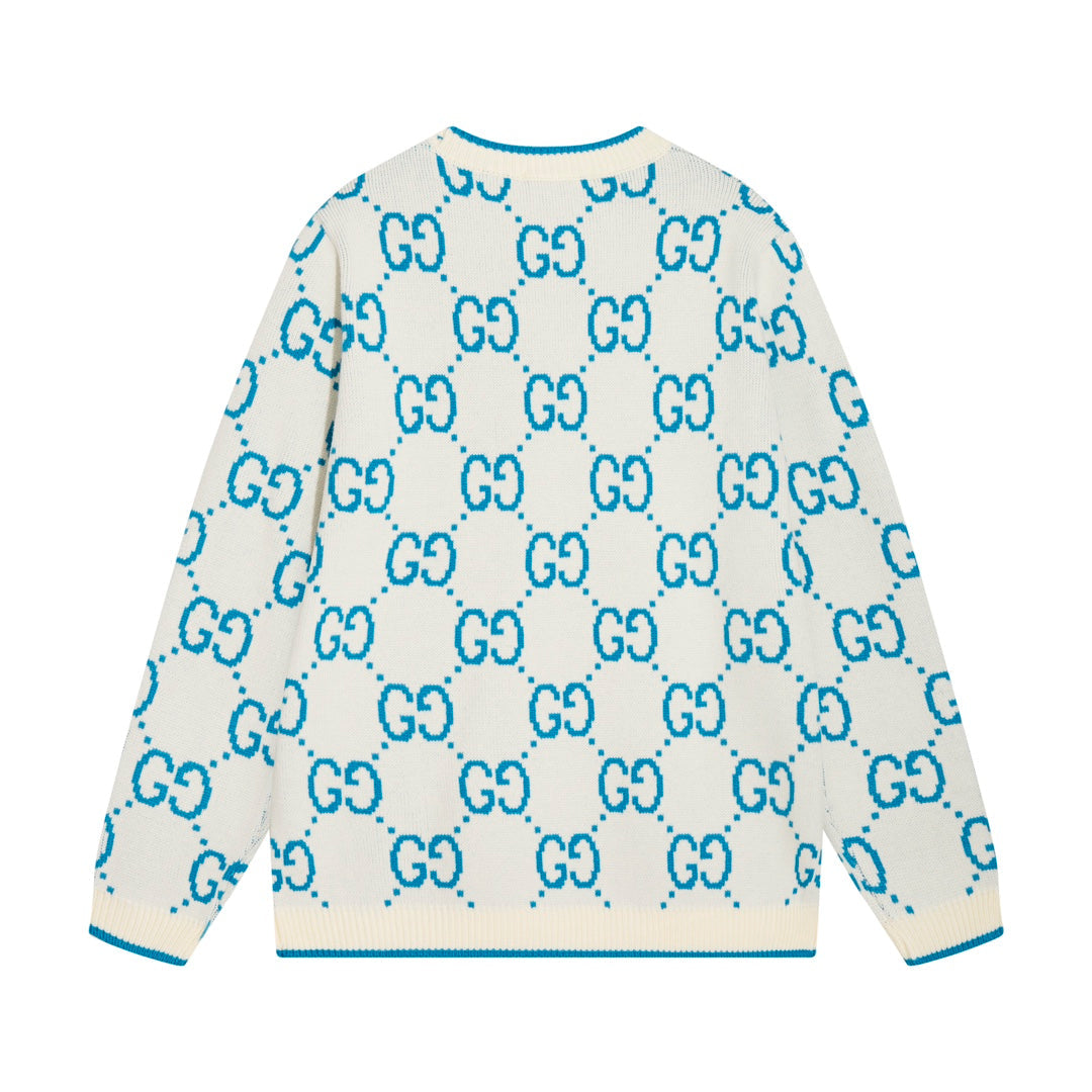 0909 New alphabet jacquard crew-neck sweater 0909 New alphabet jacquard crew-neck sweater