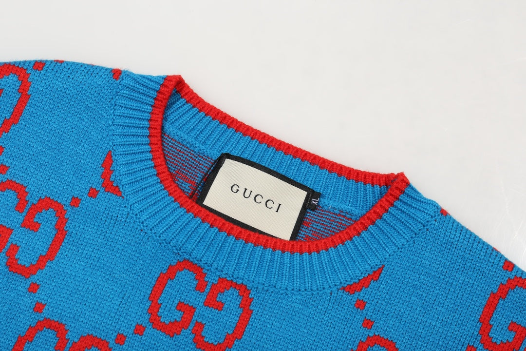 0909 New alphabet jacquard crew-neck sweater 0909 New alphabet jacquard crew-neck sweater