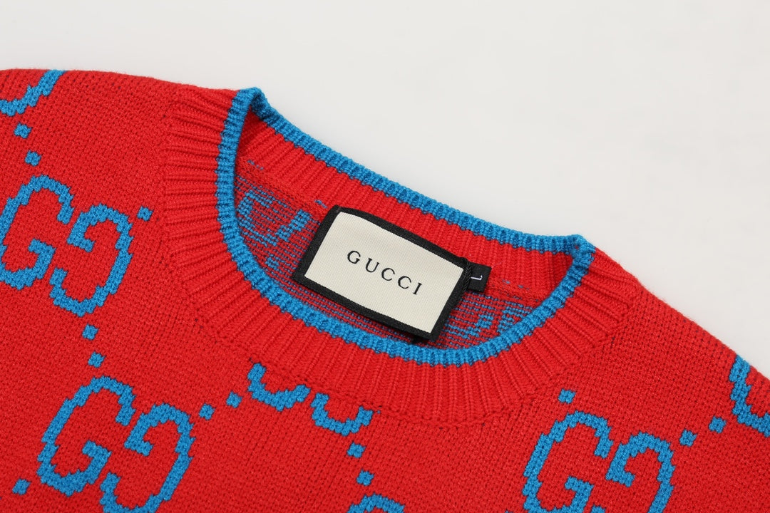 0909 New alphabet jacquard crew-neck sweater 0909 New alphabet jacquard crew-neck sweater