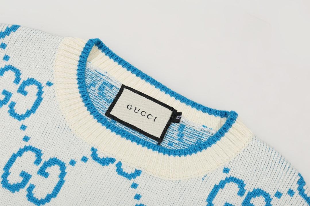 0909 New alphabet jacquard crew-neck sweater 0909 New alphabet jacquard crew-neck sweater