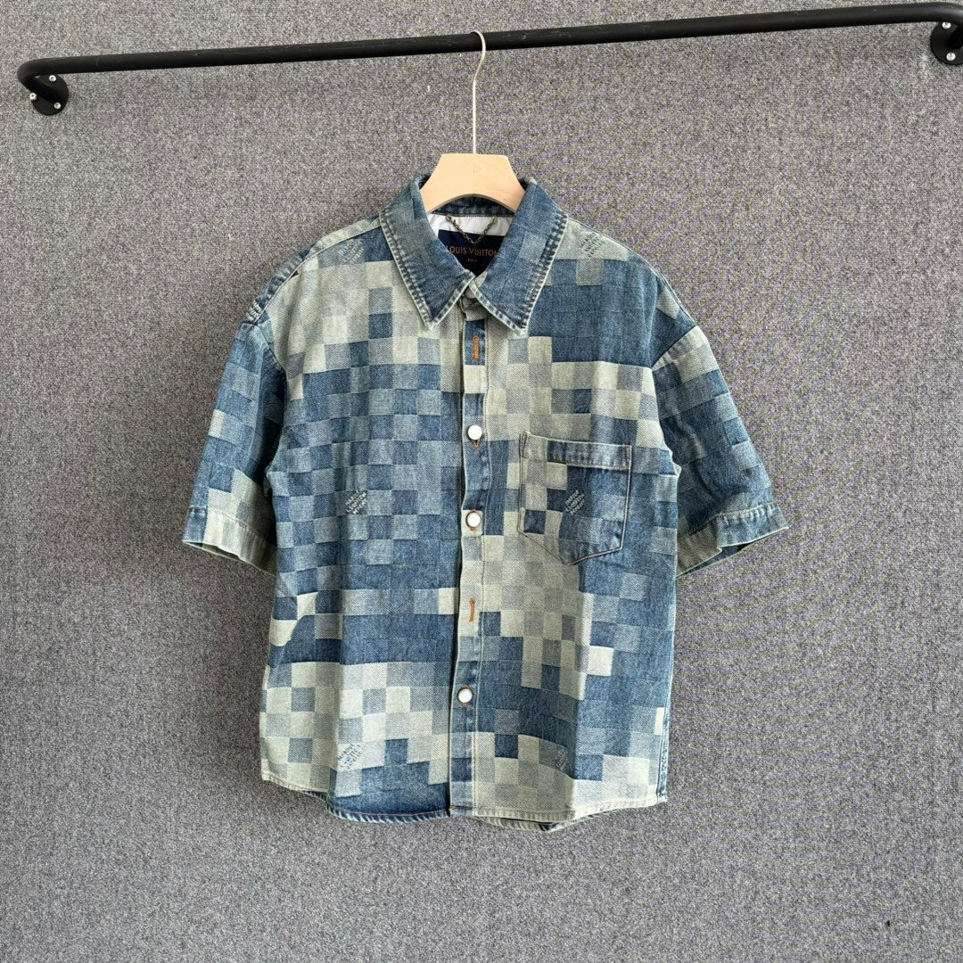 0808 New fall denim dress shirt 0808 New fall denim dress shirt