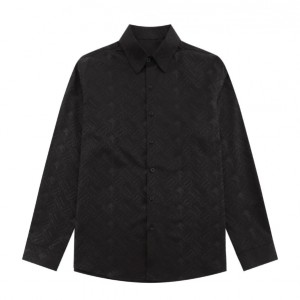 0808 New silk skin-friendly long-sleeved shirt