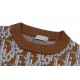 0909 Colorful logo jacquard wool crew-neck sweater 0909 Colorful logo jacquard wool crew-neck sweater