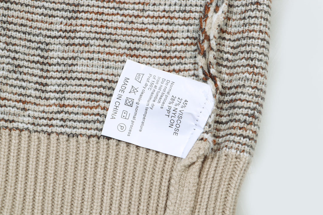 0909 Colorful logo jacquard wool crew-neck sweater 0909 Colorful logo jacquard wool crew-neck sweater