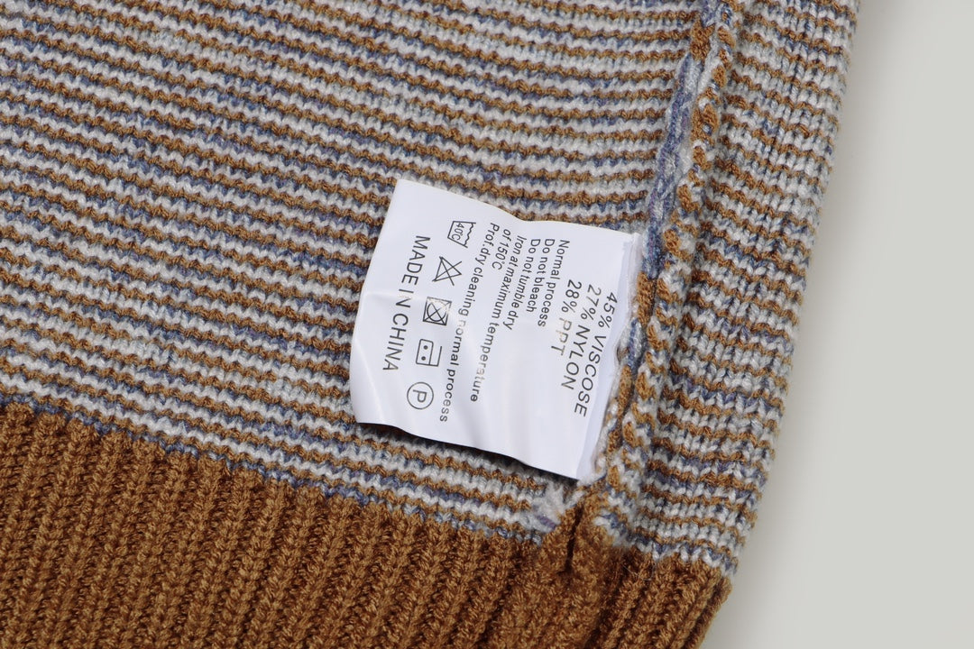 0909 Colorful logo jacquard wool crew-neck sweater 0909 Colorful logo jacquard wool crew-neck sweater