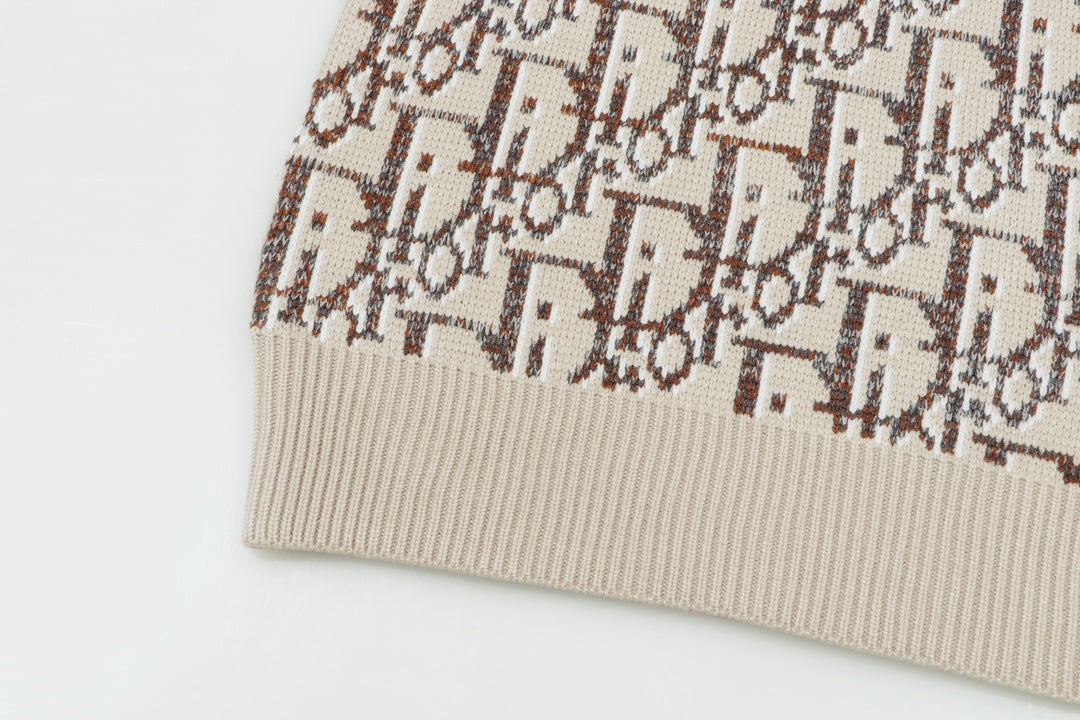0909 Colorful logo jacquard wool crew-neck sweater 0909 Colorful logo jacquard wool crew-neck sweater
