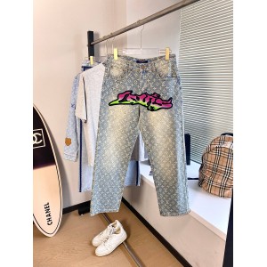 0717 Cargo functional denim pants