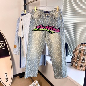 0717 Cargo functional denim pants