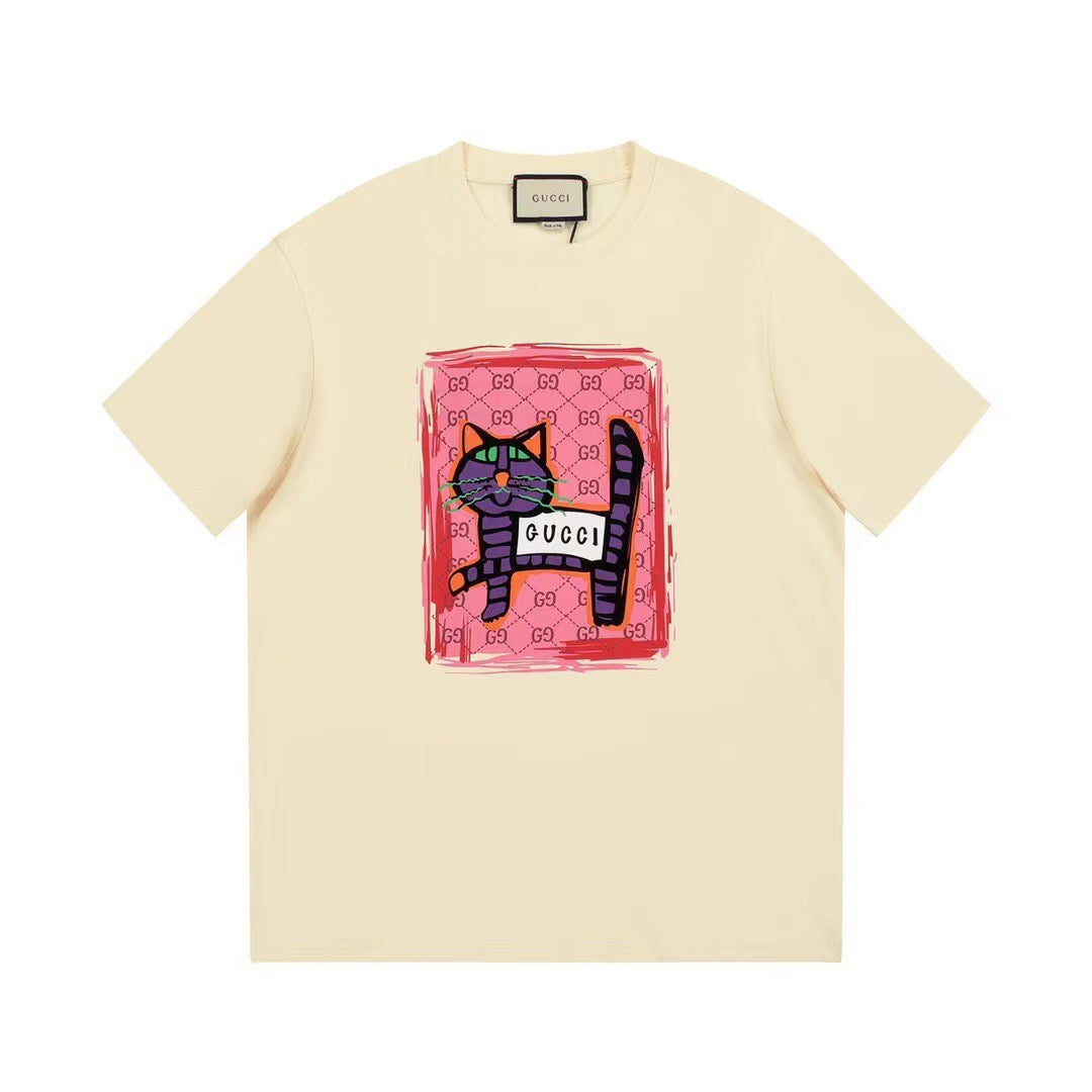 Cat Print T-Shirt Cat Print T-Shirt
