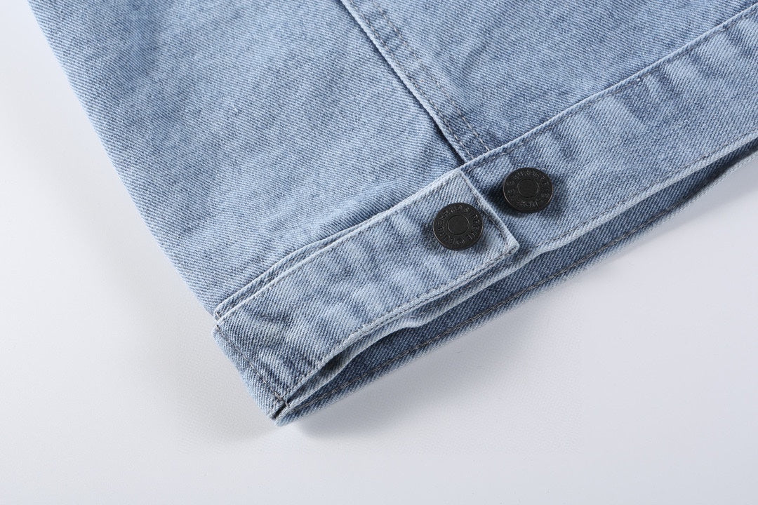 0717 Classic patterned denim jacket 0717 Classic patterned denim jacket