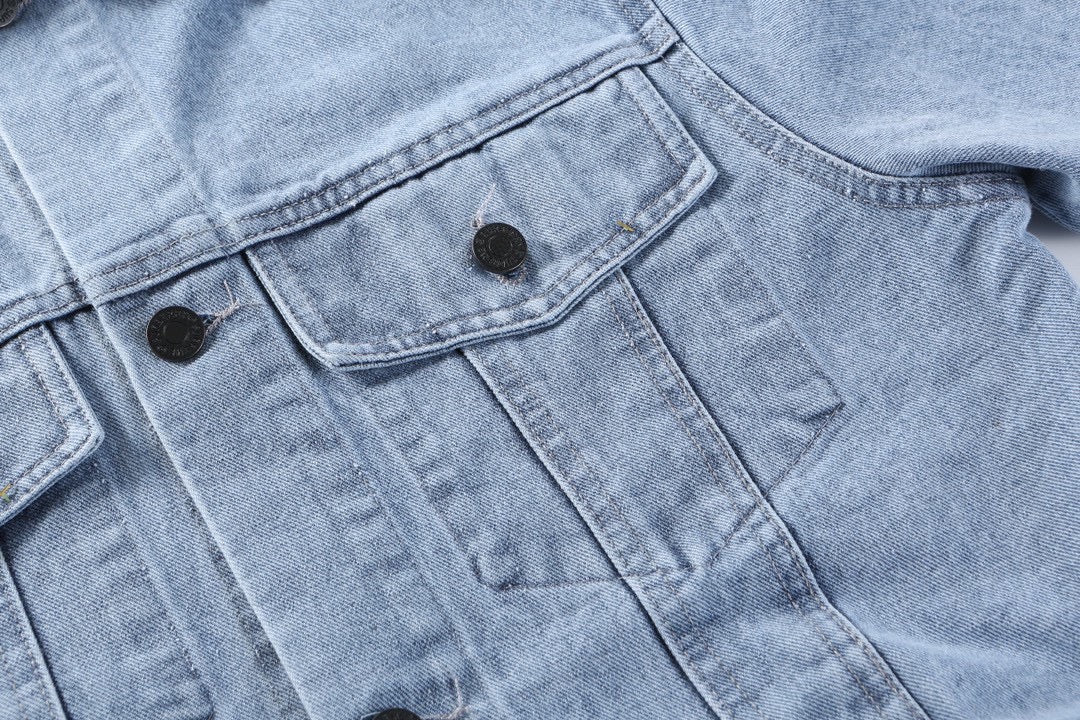 0717 Classic patterned denim jacket 0717 Classic patterned denim jacket