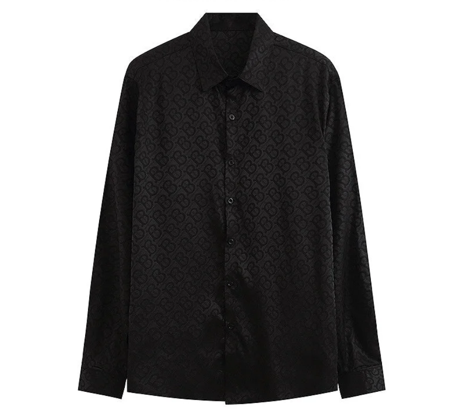 0808 New silk skin-friendly long-sleeved shirt 0808 New silk skin-friendly long-sleeved shirt
