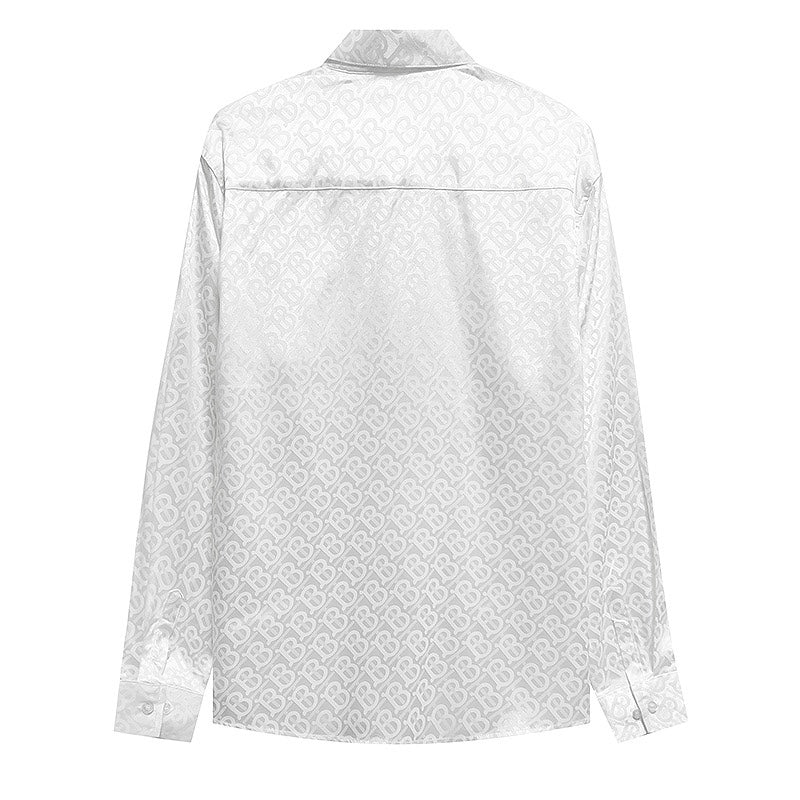 0808 New silk skin-friendly long-sleeved shirt 0808 New silk skin-friendly long-sleeved shirt