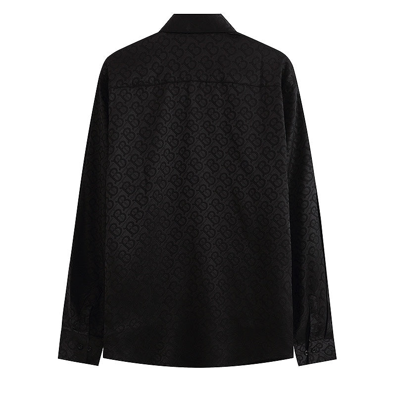 0808 New silk skin-friendly long-sleeved shirt 0808 New silk skin-friendly long-sleeved shirt