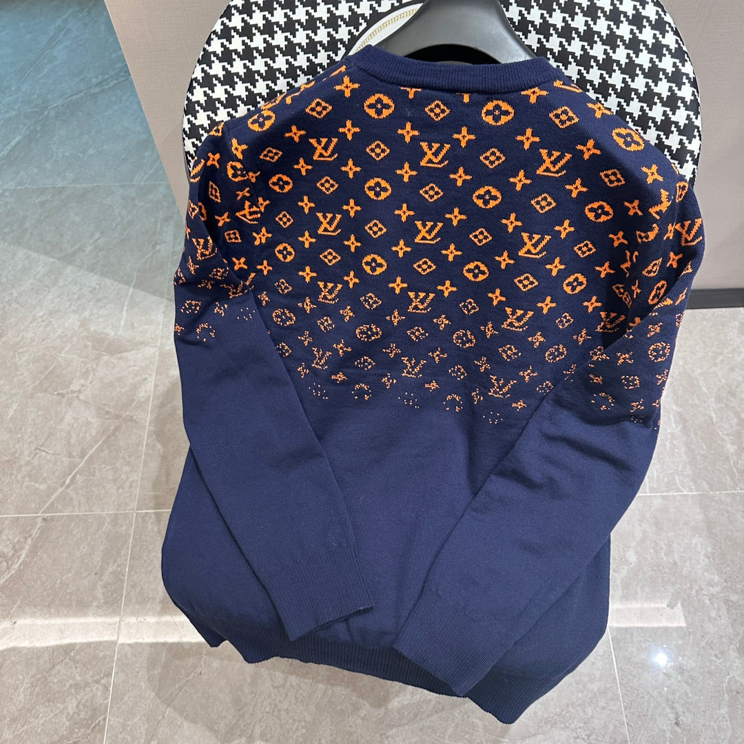 Allover Print Gradient Sweater Allover Print Gradient Sweater