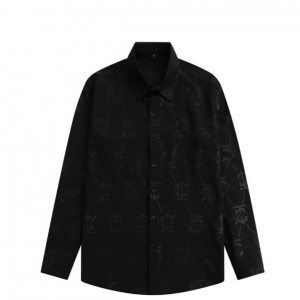 0808 New silk skin-friendly long-sleeved shirt