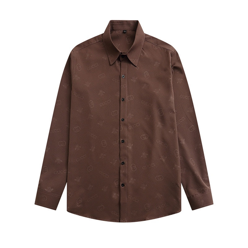 0808 New silk skin-friendly long-sleeved shirt 0808 New silk skin-friendly long-sleeved shirt