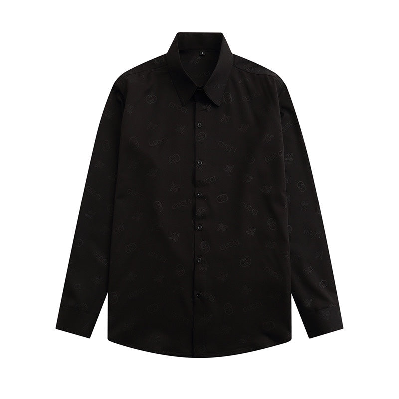 0808 New silk skin-friendly long-sleeved shirt 0808 New silk skin-friendly long-sleeved shirt