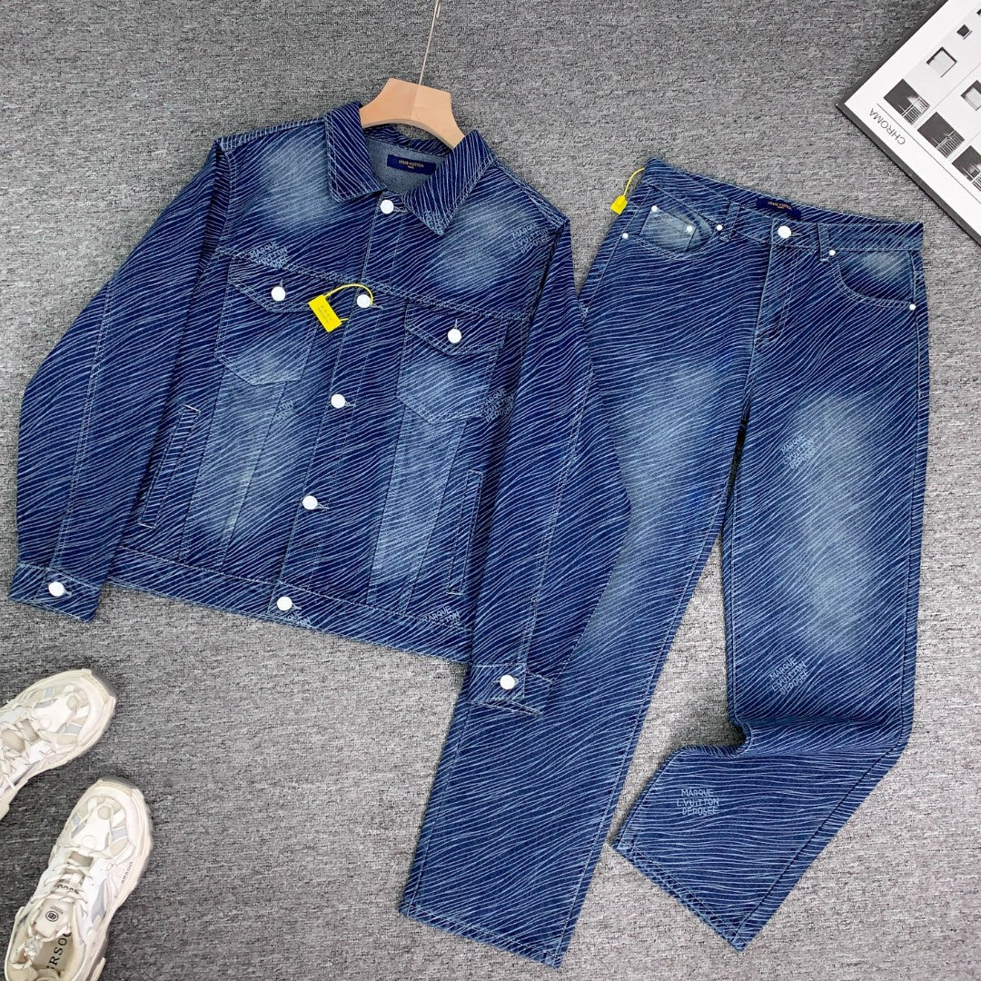 0717 The latest minimalist denim suit 0717 The latest minimalist denim suit