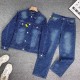 0717 The latest minimalist denim suit 0717 The latest minimalist denim suit
