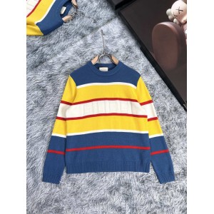 0808 New color contrast sweater