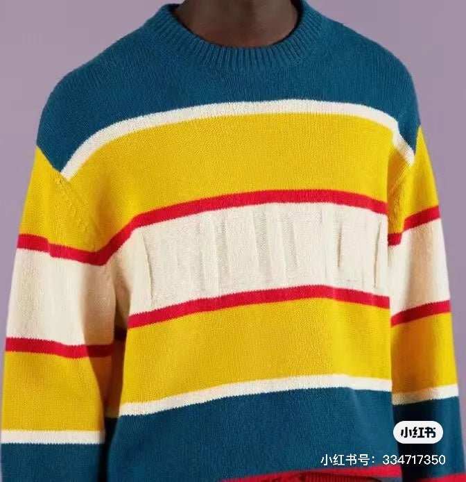 0808 New color contrast sweater 0808 New color contrast sweater