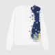 Blue Yellow Print Sweatshirt Blue Yellow Print Sweatshirt