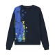 Blue Yellow Print Sweatshirt Blue Yellow Print Sweatshirt