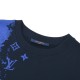 Blue Yellow Print Sweatshirt Blue Yellow Print Sweatshirt